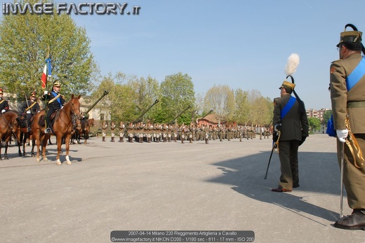 2007-04-14 Milano 220 Reggimento Artiglieria a Cavallo